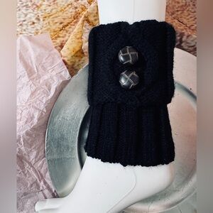 NWT Black Knit Boot Socks